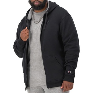 image:imageChampion Mens Powerblend Fullzip Hoodie Standard Fit Midweight FleeceBlack