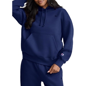 image:imageChampion Womens Powerblend Fleece Pullover Hoodie C LogoBlue Depths
