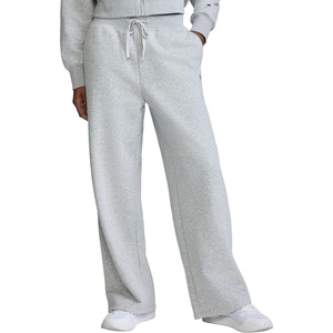 image:imageChampion Womens Powerblend Fleece Wide Leg SweatpantsOxford Gray Heather