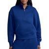 image:imageChampion Womens Powerblend Fleece Mock Neck QuarterzipBlue Depths