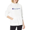 image:imageChampion Womens Pullover Fleece Hoodie Loose Fit Midweight Script Logo Available in Regular and PlusWhitey08113